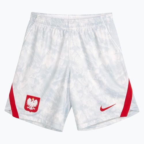 Pantaloncini da calcio da uomo Nike Dri-Fit Poland Stadium Home white/field silver
