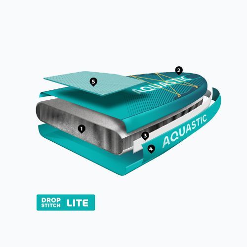 Set tavola SUP gonfiabile AQUASTIC Perth 10'8" allround green