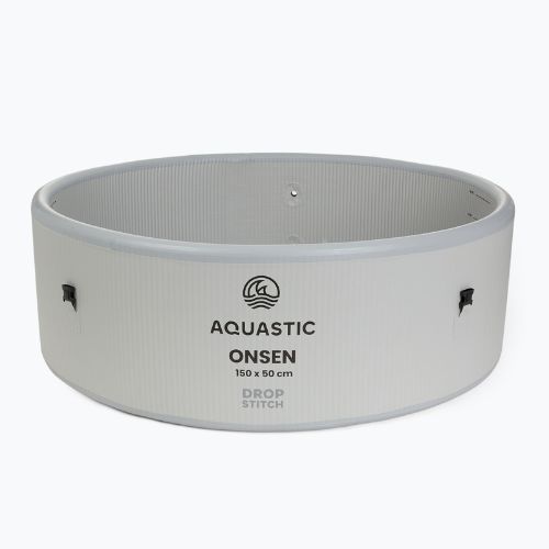 Piscina gonfiabile AQUASTIC ONSEN drop stitch 700 l 150 cm grigia