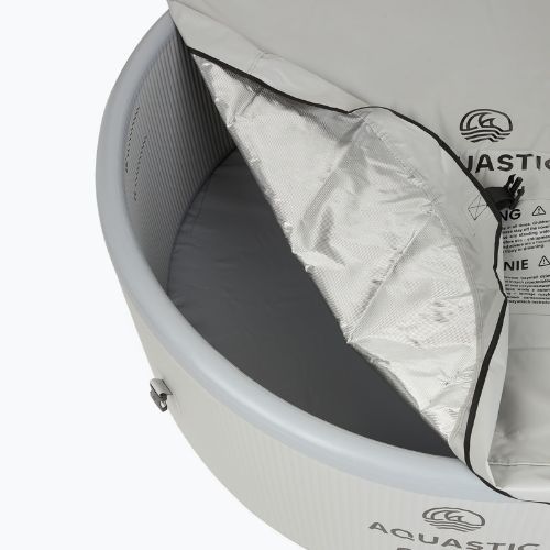 Piscina gonfiabile AQUASTIC ONSEN drop stitch 700 l 150 cm grigia