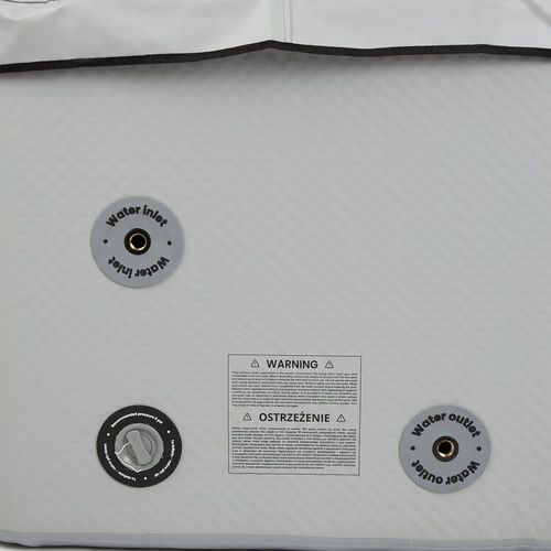 Piscina gonfiabile AQUASTIC ONSEN drop stitch 1400 l 186 cm grigia