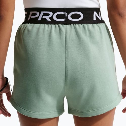 Pantaloncini da bambino Nike Pro Fleece Dri-Fit steam/steam/black/white