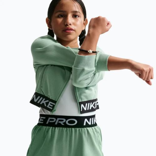 Pantaloncini da bambino Nike Pro Fleece Dri-Fit steam/steam/black/white