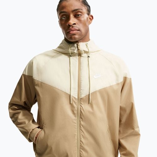 Giacca uomo Nike Sportswear Windrunner parachute beige/light khaki/white