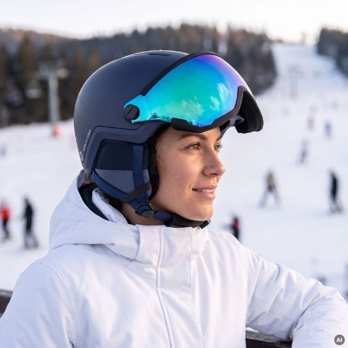 Casco da sci ATTABO Avens 2.0 Visor blu