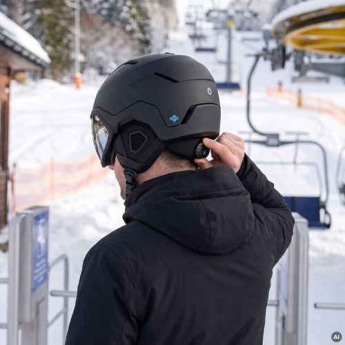 Casco da sci ATTABO Avens 3.0 Visor ERT Czarny