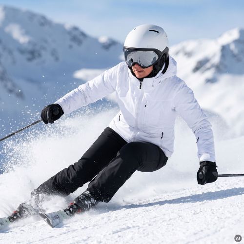 Casco da sci ATTABO Avens 3.0 Visor ERT Biały