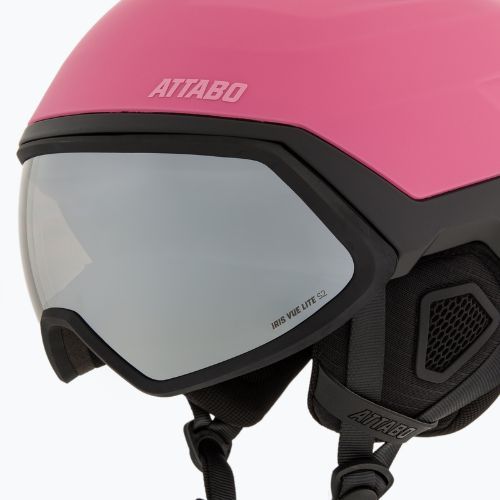 Casco da sci per bambini ATTABO Avens 3.0 Jr Visor ERT Pink