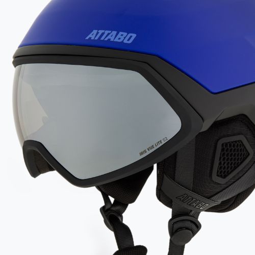 Casco da sci per bambini ATTABO Avens 3.0 Jr Visor ERT Niebieski