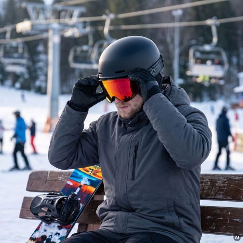 Goggles da sci ATTABO sci Kinik nero