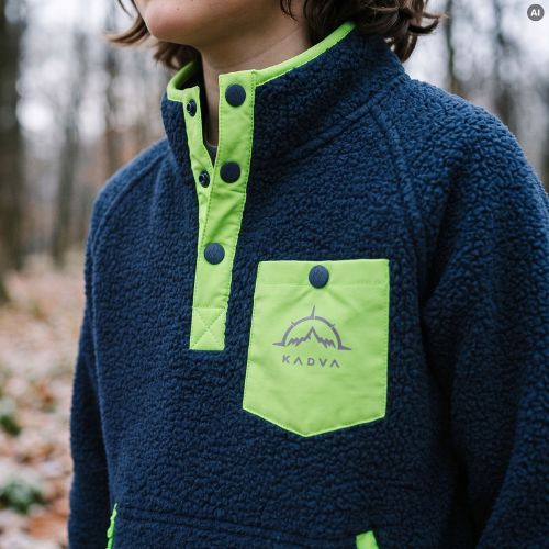 Felpa in pile per bambini KADVA RODIA JR blu