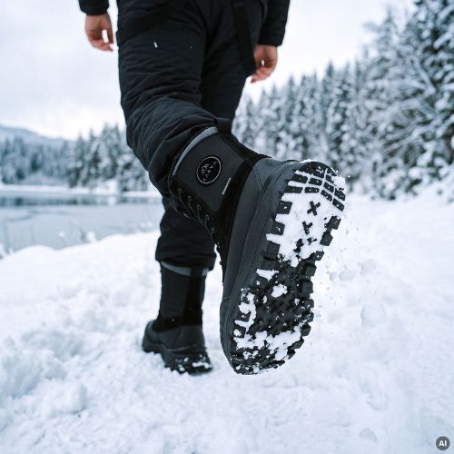 Stivali da neve da uomo KADVA Fitzroy Mid WP neri