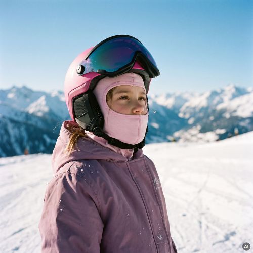 Passamontagna per bambini WOOLCANO BAL1117 Pink