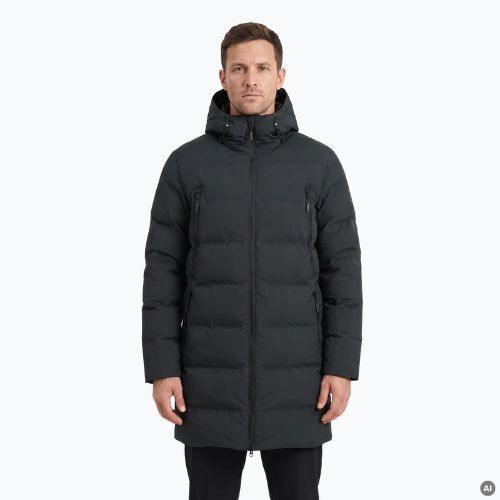 Cappotto imbottito da uomo Ravin ECO nero