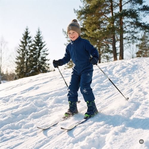 Pantaloni da sci per bambini KADVA Totto KDG WP 5K/3K blu navy