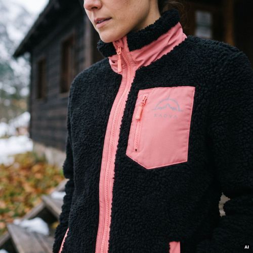 Felpa in pile da donna KADVA Rodvik WMNS nera