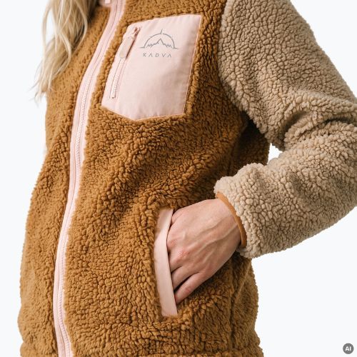 Felpa in pile da donna KADVA Rodvik WMNS beige