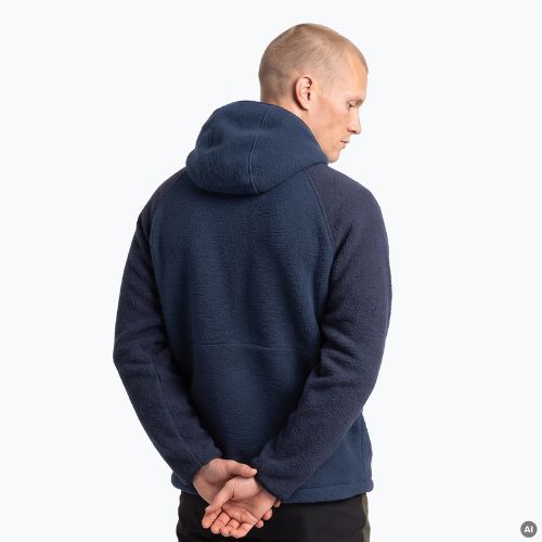 Felpa in pile da uomo KADVA RODIA blu navy