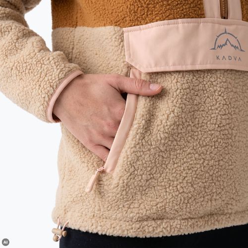 Felpa in pile da donna KADVA RODIA WMNS beige