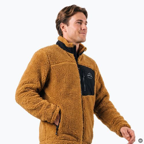Bluza polarowa męska KADVA Rodvik brązowy