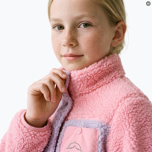 Felpa in pile per bambini KADVA Rodvik JRG rosa