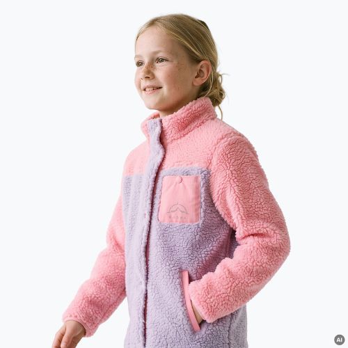 Felpa in pile per bambini KADVA Rodvik JRG rosa