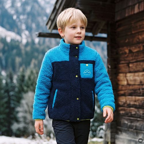 Felpa in pile per bambini KADVA RODVIK KDB blu