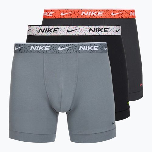 Boxer da uomo Nike Essential Cotton Stretch 3 pairs gray multi