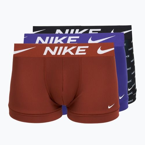 Boxer da uomo Nike Dri-Fit Essential 3 pairs black nike print/mars stone/deep night