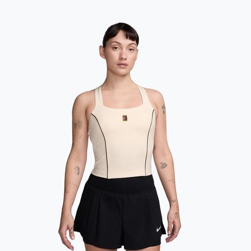 Maglietta da donna Nike Court Collection Dri-Fit chalk