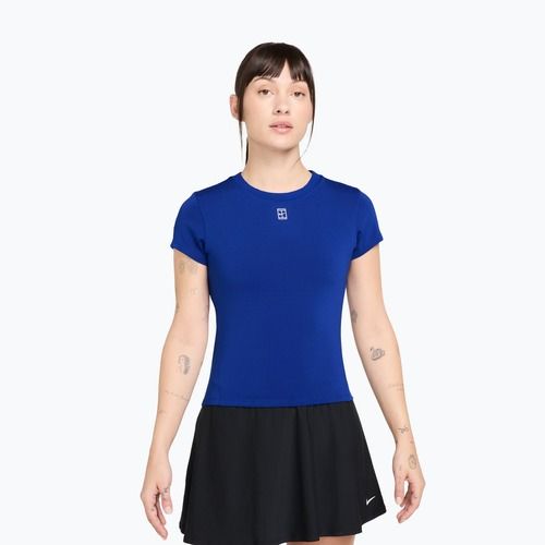 Maglietta da tennis da donna Nike Court Dri-Fit Advantage old royal/white