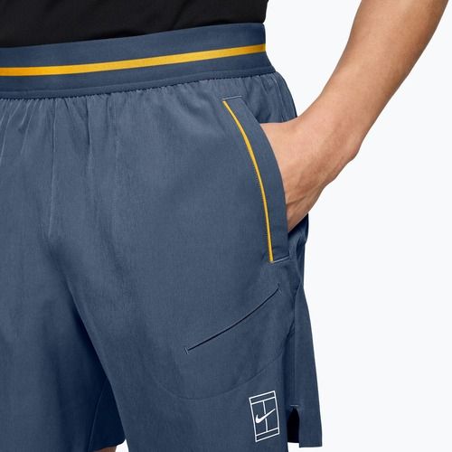 Pantaloncini da tennis da uomo Nike Court Dri-Fit Advantage 6" new slate/laser orange/white
