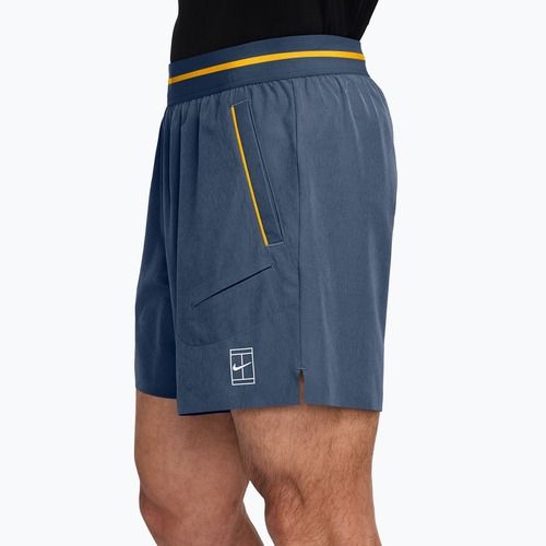 Pantaloncini da tennis da uomo Nike Court Dri-Fit Advantage 6" new slate/laser orange/white