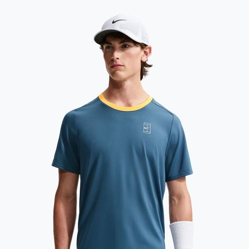 T-shirt da uomo Nike Court Dri-Fit Advantage new slate/laser orange/white