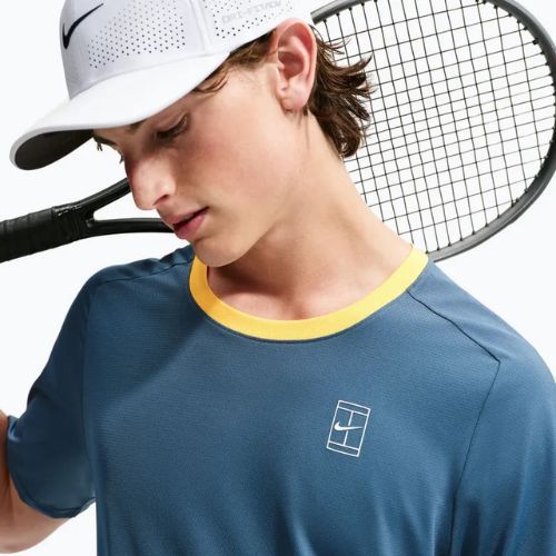 T-shirt da uomo Nike Court Dri-Fit Advantage new slate/laser orange/white