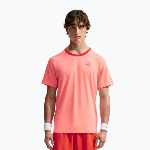 T-shirt da uomo Nike Court Dri-Fit Advantage atomic pink/picante red/picante red