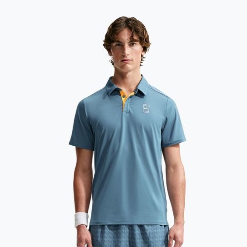 Polo da tennis da uomo Nike Court Dri-Fit Advantage smokey blue/white