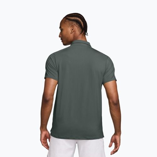 Polo da tennis da uomo Nike Court Dri-Fit Advantage camo green/cucumber calm