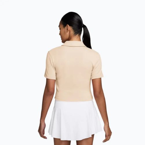 Koszulka tenisowa damska Nike Court Heritage Cropped Polo chalk
