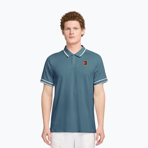 Maglietta da tennis da uomo Nike Court Heritage smokey blue/smokey blue