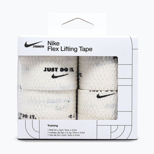 Benda elastica coesiva Nike Strenght Flex Lifting Tape white/black