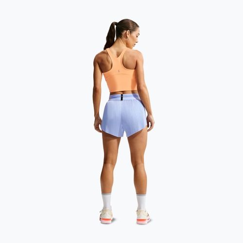 Pantaloncini da corsa da donna Nike AeroSwift Dri-Fit ADV Mid-Rise 3" aluminum/black/white/atomic pink
