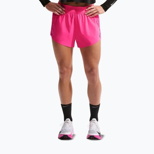 Pantaloncini da corsa da donna Nike AeroSwift Dri-Fit ADV Mid-Rise 3" hyper pink/black