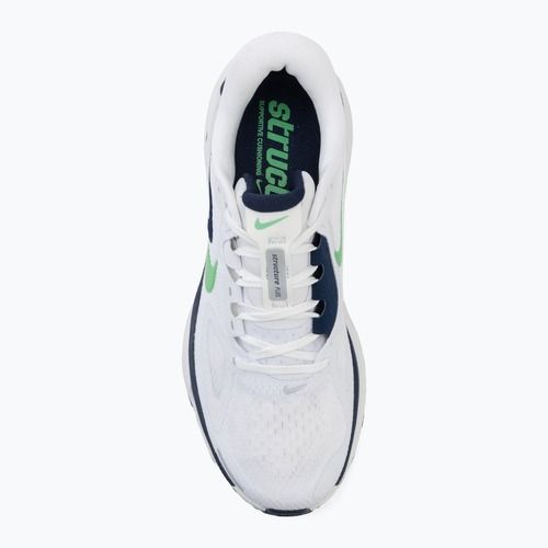 Scarpe da corsa uomo Nike Structure Plus white/midnight navy/green spark
