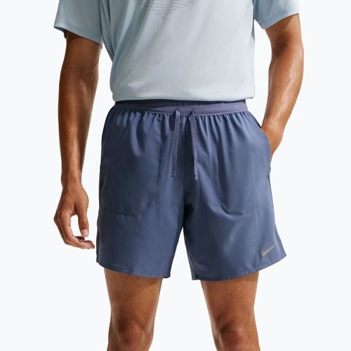 Pantaloncini da corsa da uomo Nike Stride Dri-Fit Brief-Lined 7" diffused blue