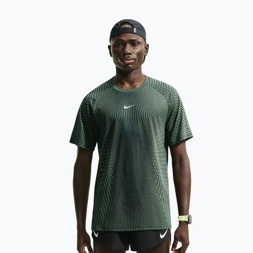 Maglia da corsa da uomo Nike Stride black/light green spark