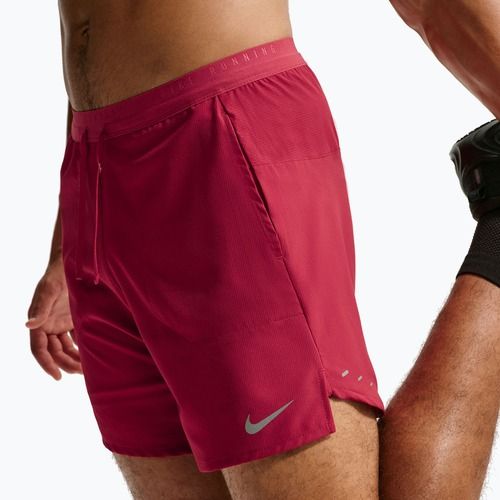 Pantaloncini da corsa da uomo Nike Stride Dri-Fit 2in1 7" tough red
