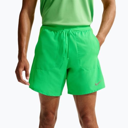 Pantaloncini uomo Nike Stride Dri-Fit Brief-Lined 5" green spark