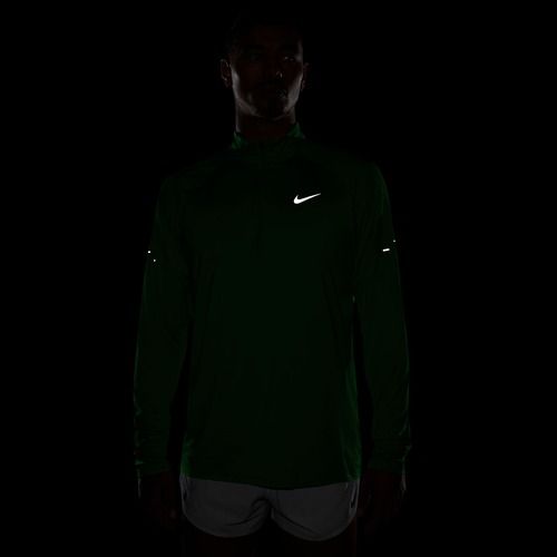 Felpa da corsa uomo Nike Stride 1/4 Zip Dri-Fit green spark