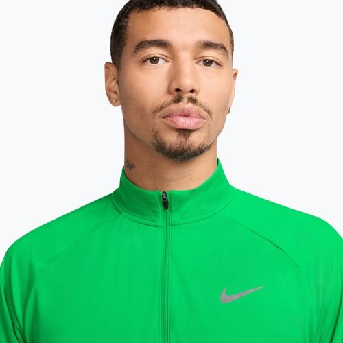 Felpa da corsa uomo Nike Stride 1/4 Zip Dri-Fit green spark